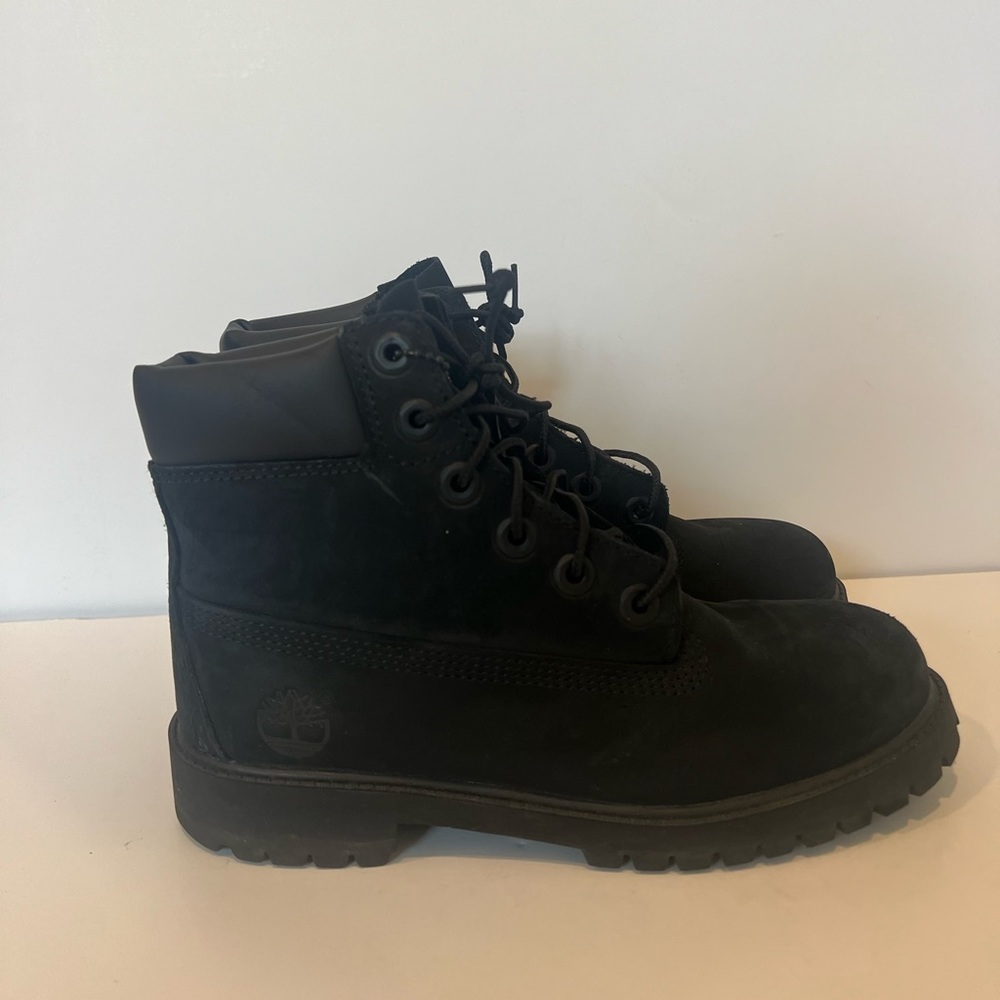 Black kids timberland boots